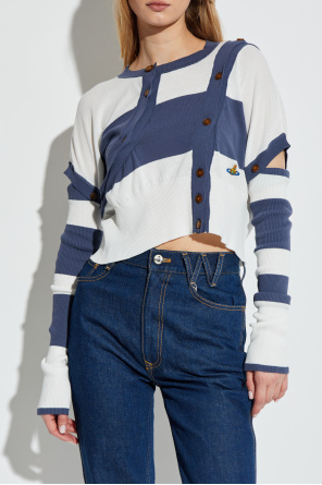 Vivienne Westwood Cardigan mit abnehmbaren Ärmeln