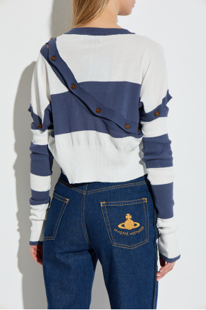 Vivienne Westwood Cardigan mit abnehmbaren Ärmeln