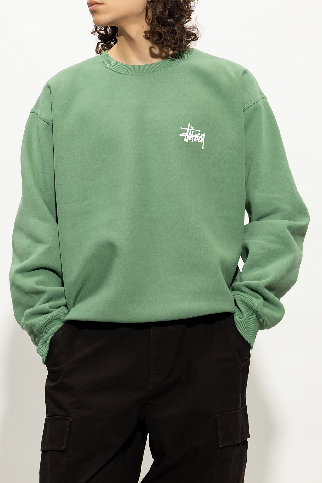 Stussy Threadbare sweatshirt with logo