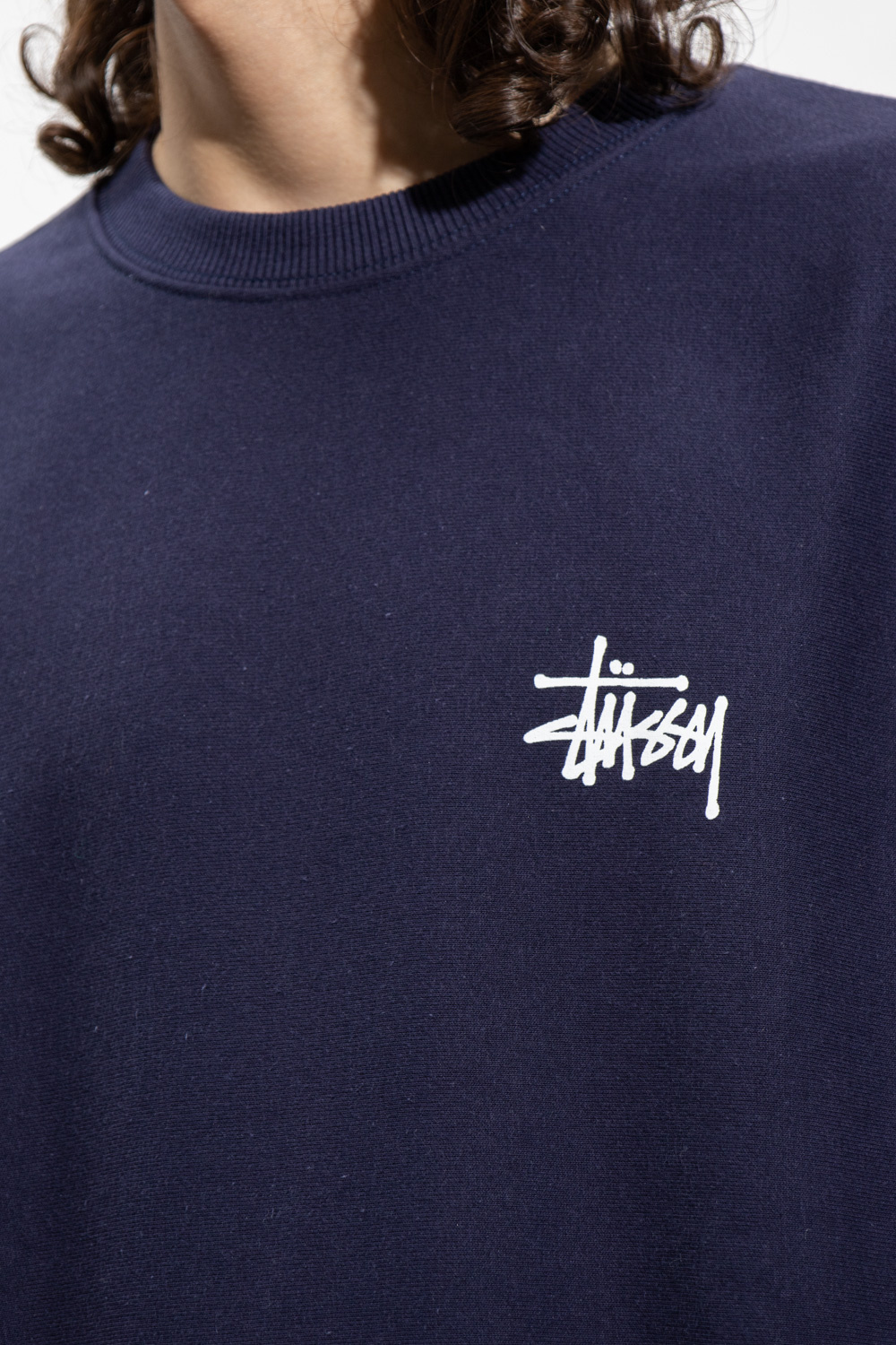 Stussy Sweatshirt com capuz Under Armour Terry Logo castanho branco