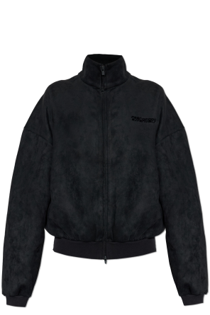 Faux suede sweatshirt