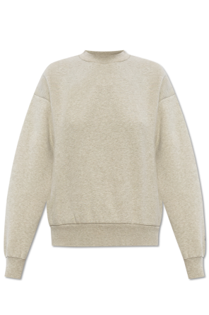 Sweatshirt with a short stand-up collar