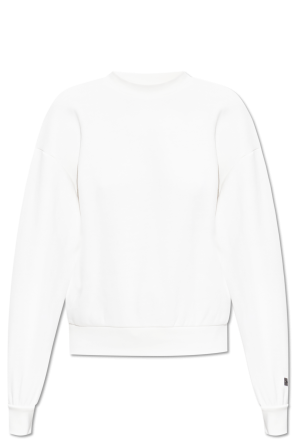 Sweatshirt with a short stand-up collar