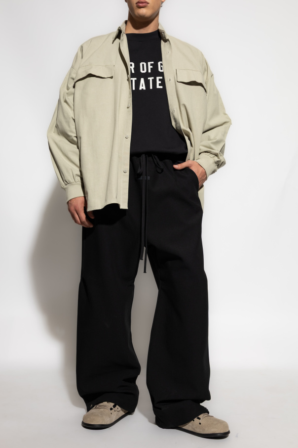 Fear Of God Essentials Sudadera con logo bordado