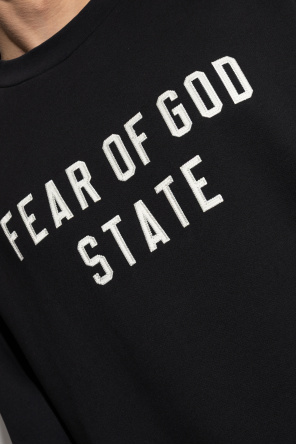 Fear Of God Essentials Sudadera con logo bordado