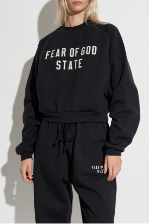 Fear Of God Essentials Sweatshirt mit gesticktem Logo