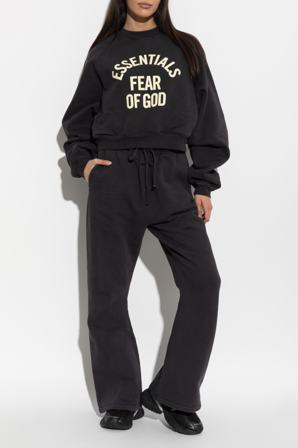 Fear Of God Essentials Sudadera con logo estampado