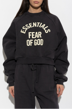Fear Of God Essentials Sudadera con logo estampado