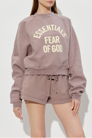 Fear Of God Essentials Sudadera con logo estampado