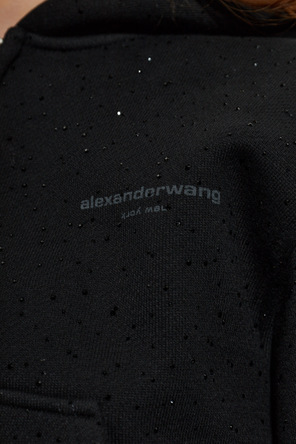 Alexander Wang Sudadera con lentejuelas brillantes