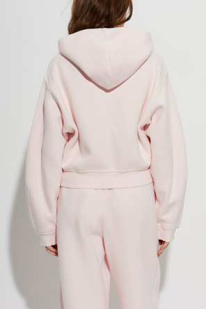 Alexander Wang Zip-up hoodie with shimmering sequins