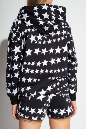 Red boucl valentino Embellished hoodie