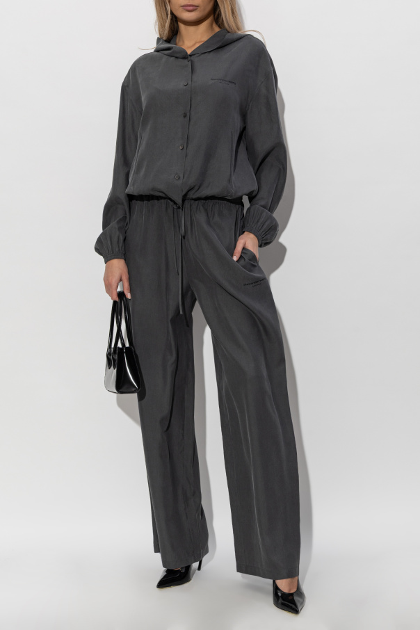 Alexander Wang Silk blouse with logo