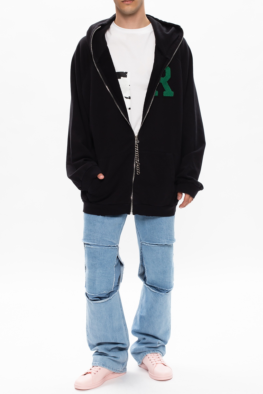 Raf Simons Black Oversized Hoodie Raf Simons