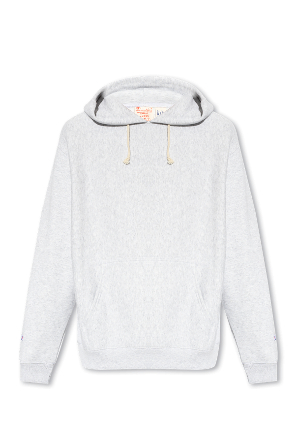 Champion Hoodie white with logo patch
