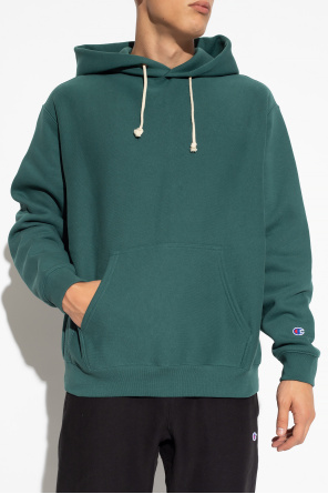 Champion hoodie star with logo patch