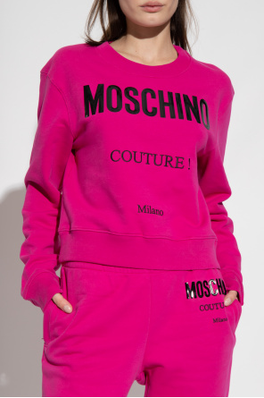 Moschino Pinko Kids ruffled embroidered-logo sweatshirt