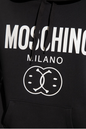 Moschino Collared shirt cut in a white base spot fabrication®