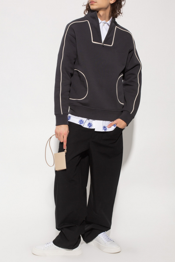 Jacquemus Rick Owens draped longsleeved jacket