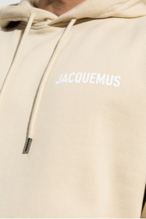 Jacquemus logo-print cotton giant hoodie Pink