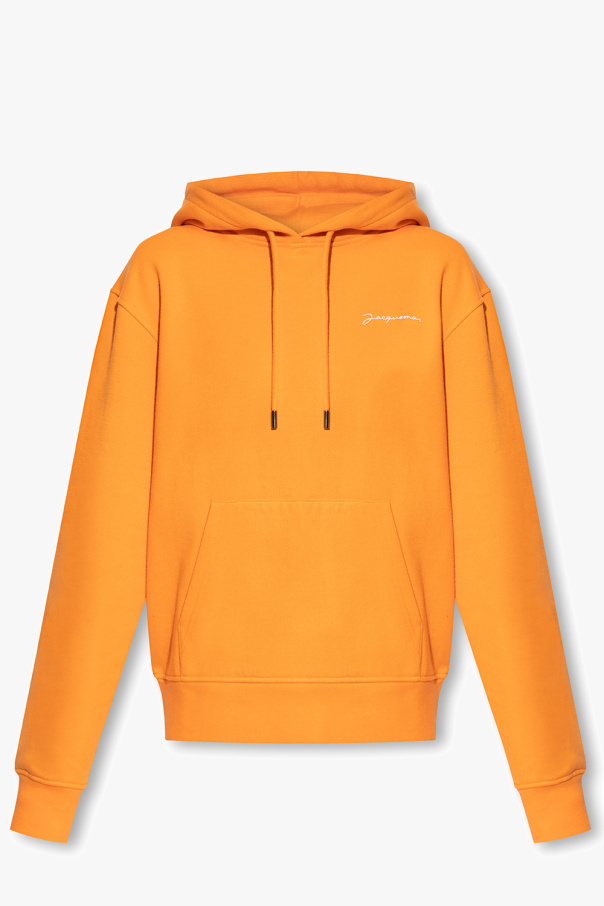 Philipp Plein logo-print zipped hoodie - Yellow