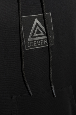 Iceberg Hoodie with logo print