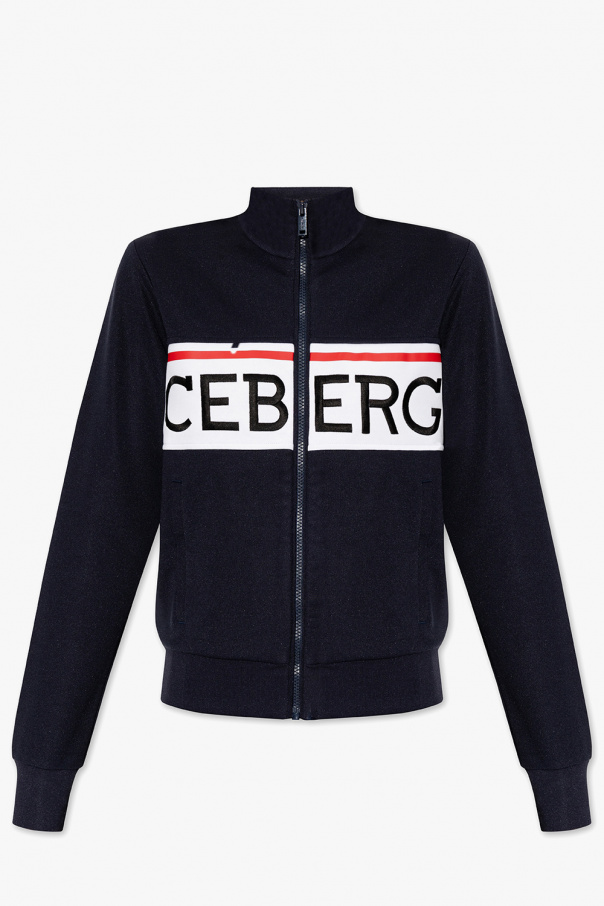 Iceberg Arrow-print biker jacket