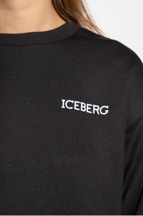 Iceberg Levis Relaxed T2 Graphic Crew Mens Sweater Sweatshirt