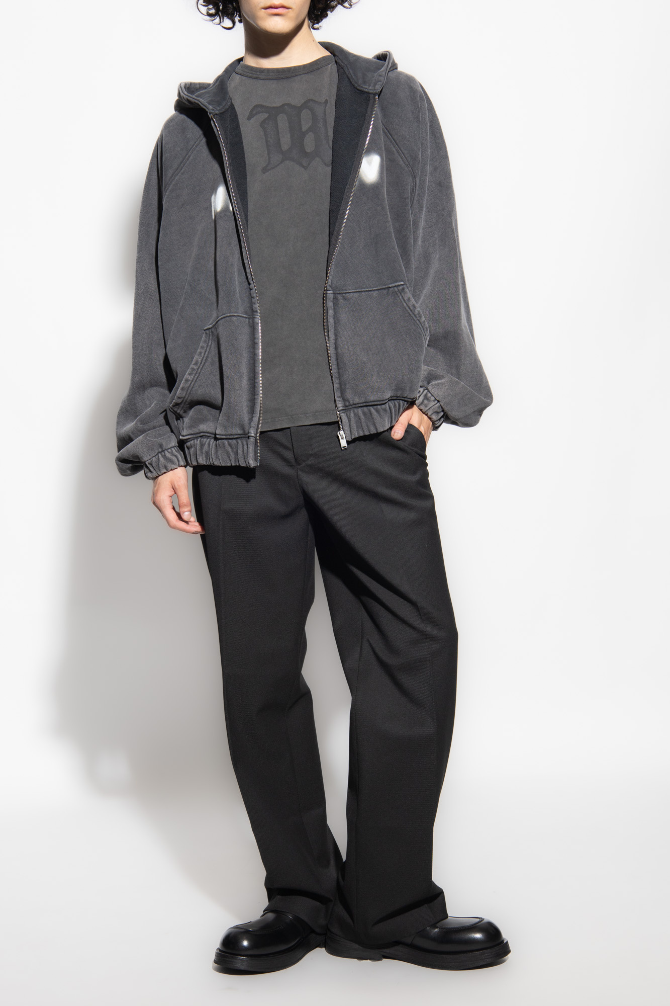 Misbhv Hoodie With Logo In Grey