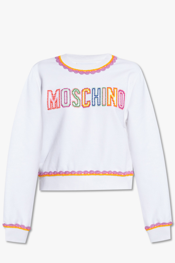 Moschino White Cotton Logo Printed Long Sleeve Shirt XS Moschino | The  Luxury Closet