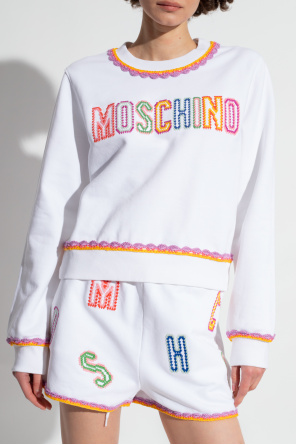 Moschino graphic-print long-sleeve sweatshirt Blu