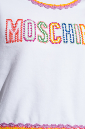 Moschino graphic-print long-sleeve sweatshirt Blu