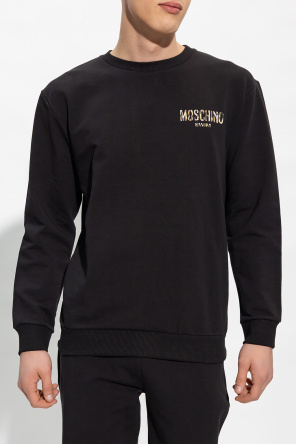 Moschino embroidered-logo detail shirt Blu