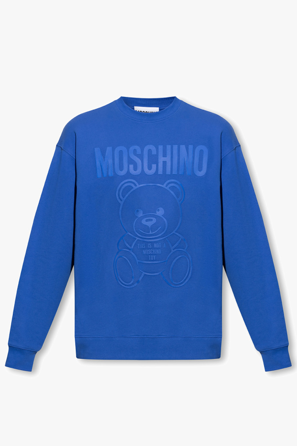 Moschino Slogan Printed sweatshirt Schwarz Long Sleeve Cotton
