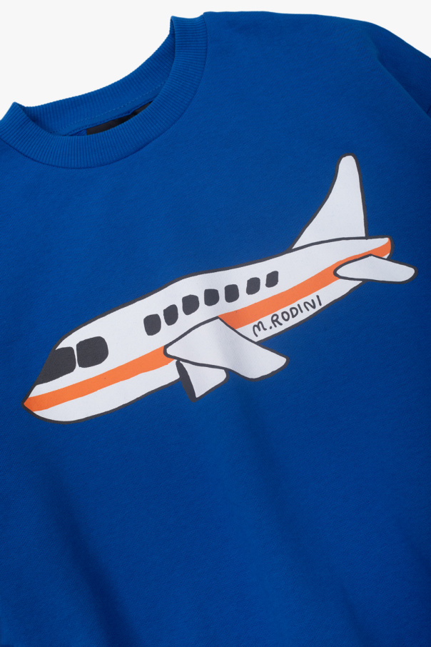 Mini Rodini Sweatshirt with motif of airplane