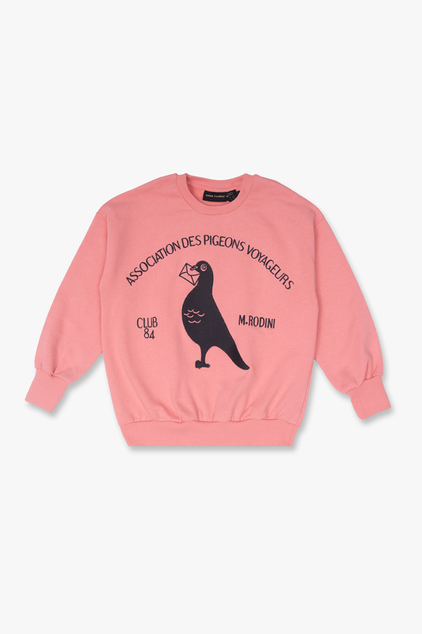 Mini Rodini Upper Blason embroidered logo cotton sweatshirt
