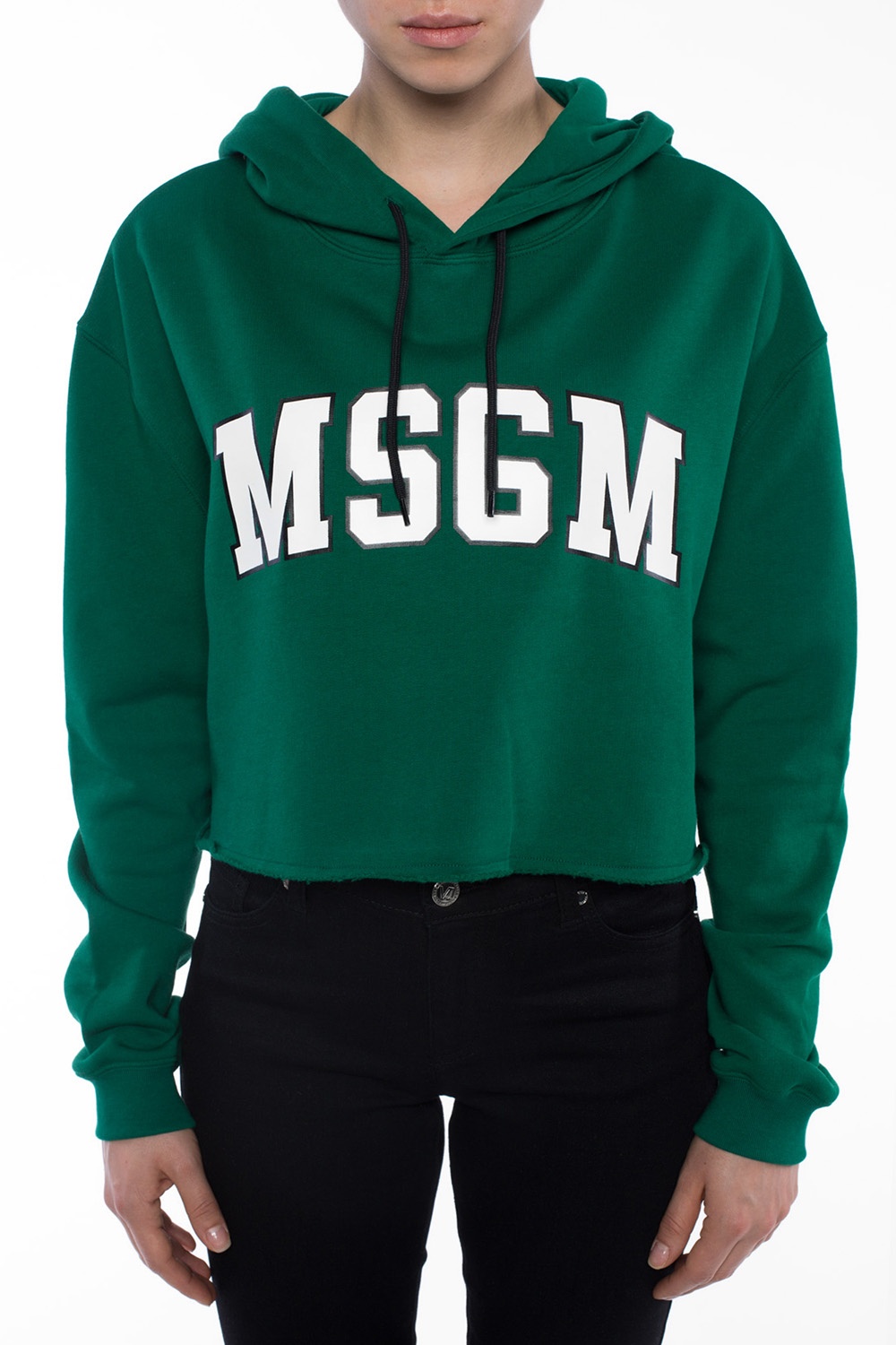 msgm cropped sweatshirt