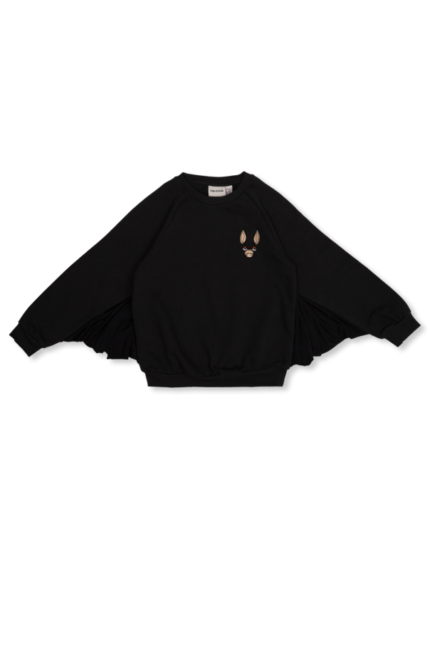 Mini Rodini Cotton sweatshirt with bat wings