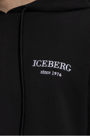 Iceberg Pull&Bear Tupac hoodie Logo-Stickerei in vintage print in black