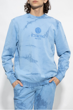 Iceberg Maison Mihara Yasuhiro two-tone logo print hoodie