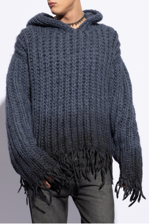 MISBHV Wełniany sweter z kapturem