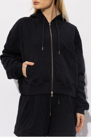 stone island hooded shell jacket Quilted hoodie
