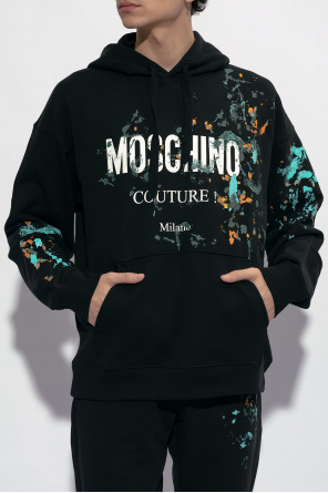 Moschino puff-sleeves organic-cotton sweatshirt
