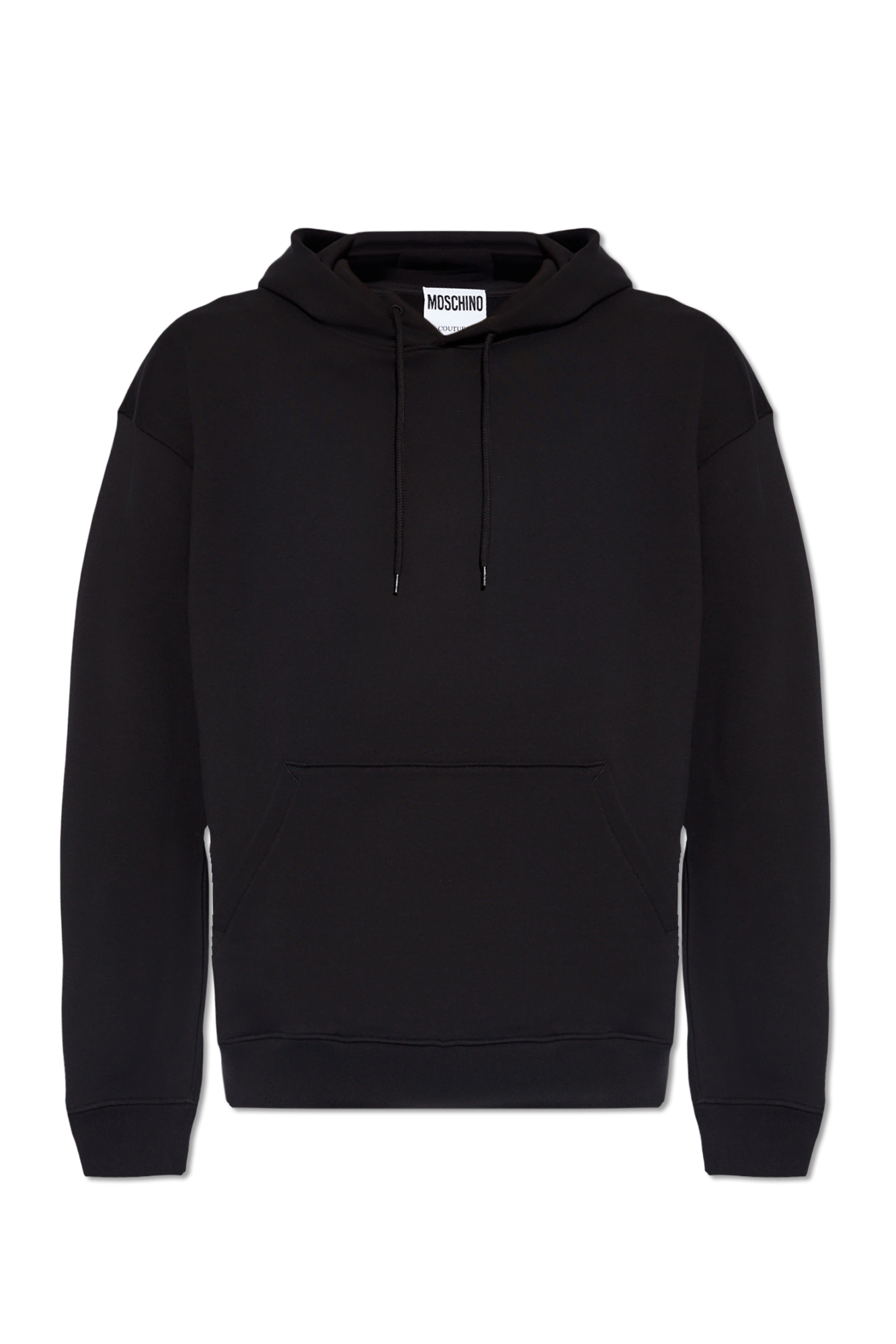 Logo-embroidered Crewneck Sweater - GenesinlifeShops Australia - printed  hoodie Moschino - Black Logo