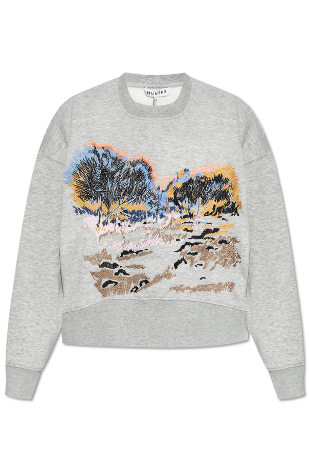 Munthe Sweatshirt with embroidered pattern