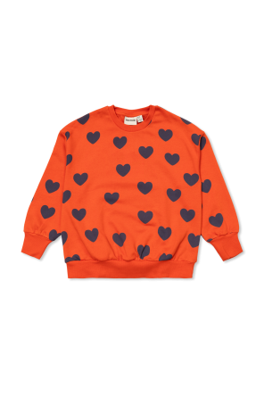 Sweatshirt with heart motif