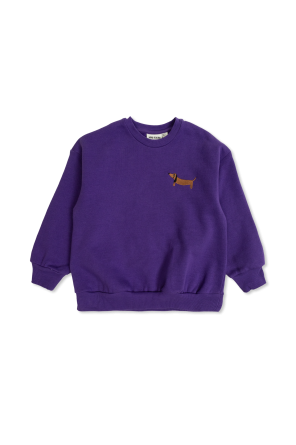 Sweatshirt with dog motif