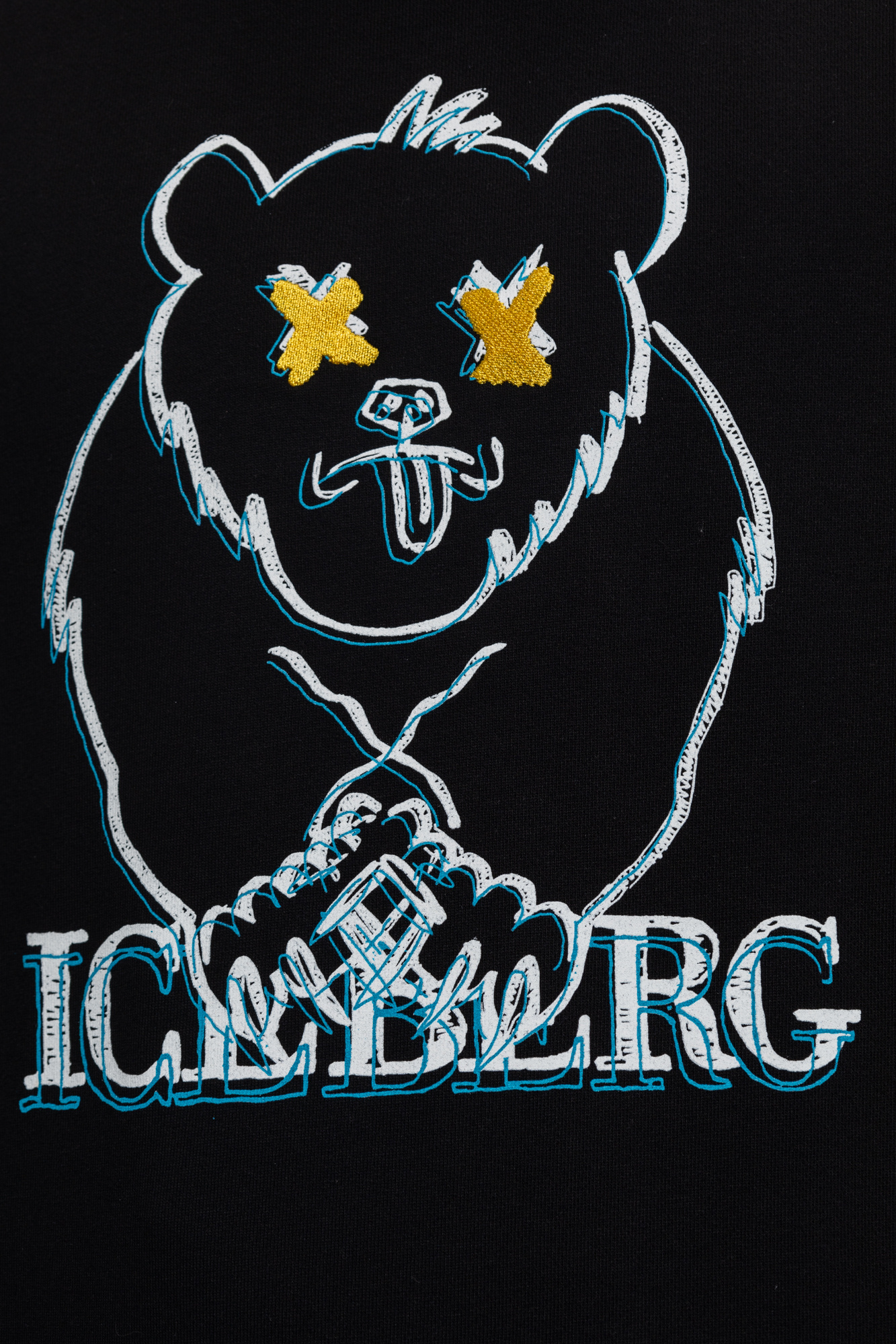 Iceberg contrast sweatshirt with logo