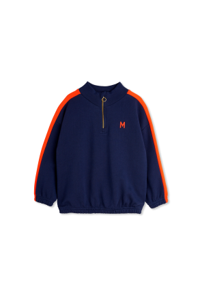 Sweatshirt with stand-up collar