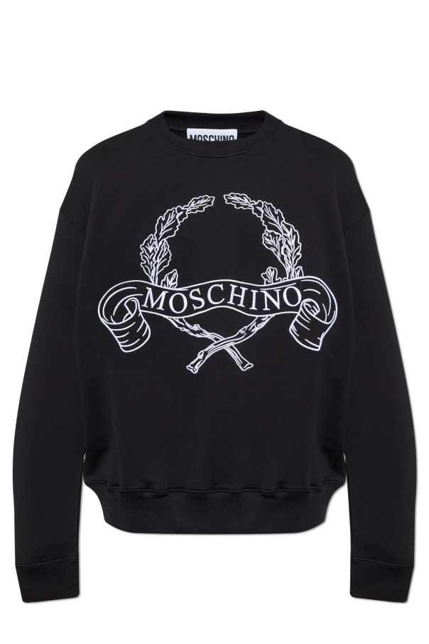 Sweatshirt with embroidered logo od Moschino